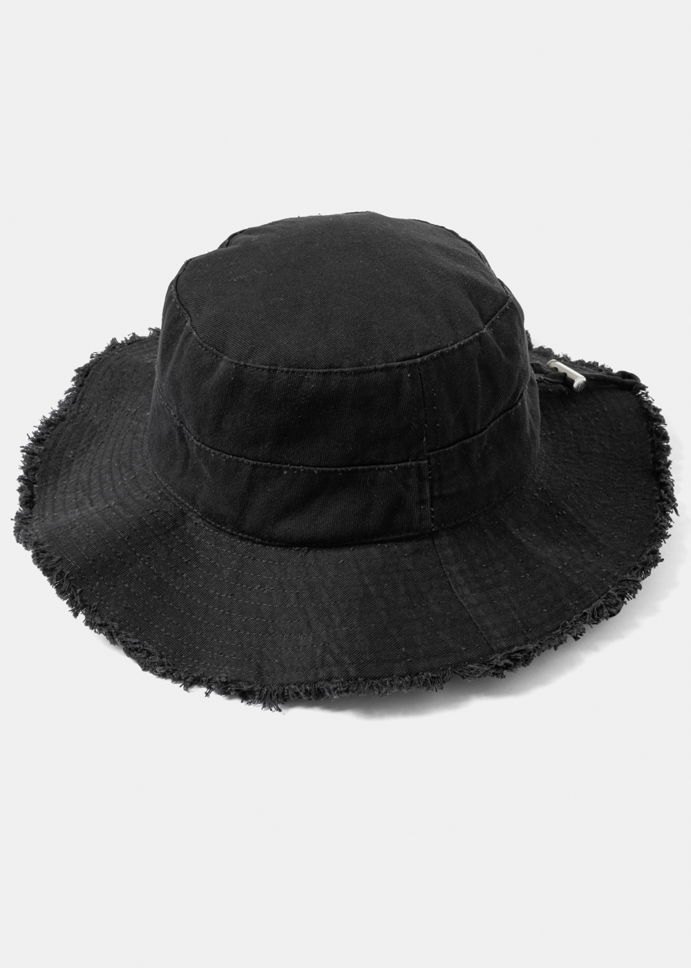 Black Cotton Bucket Hat